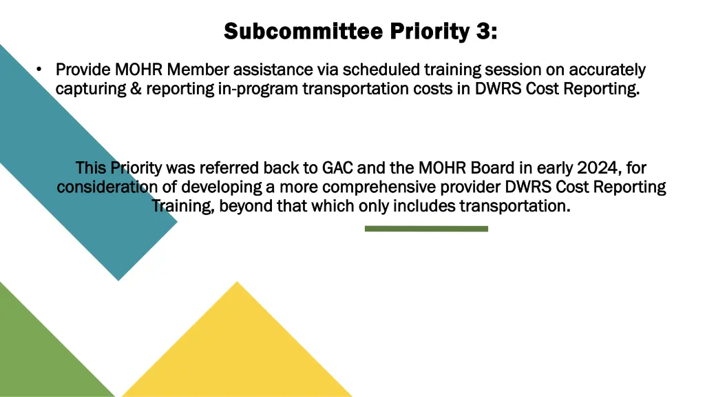 subcommittee priority 3 subcommittee priority 3