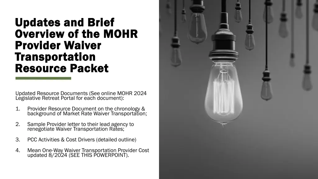 updates and brief updates and brief overview