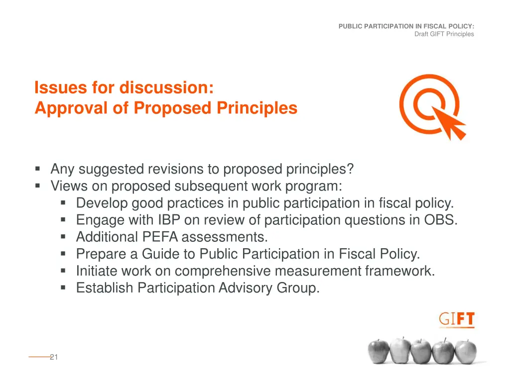 public participation in fiscal policy 19