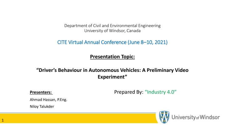 department of civil and environmental engineering
