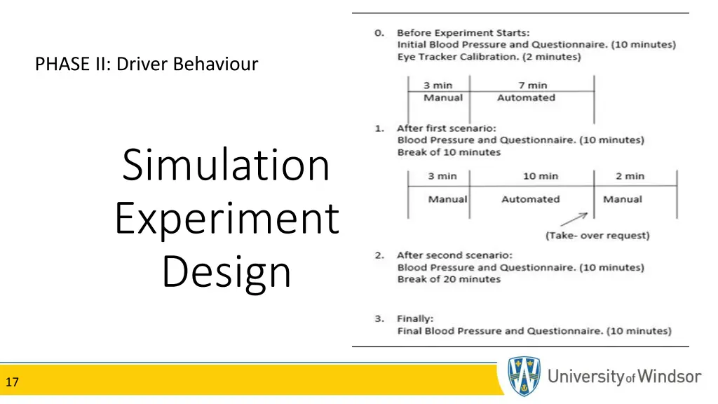 phase ii driver behaviour