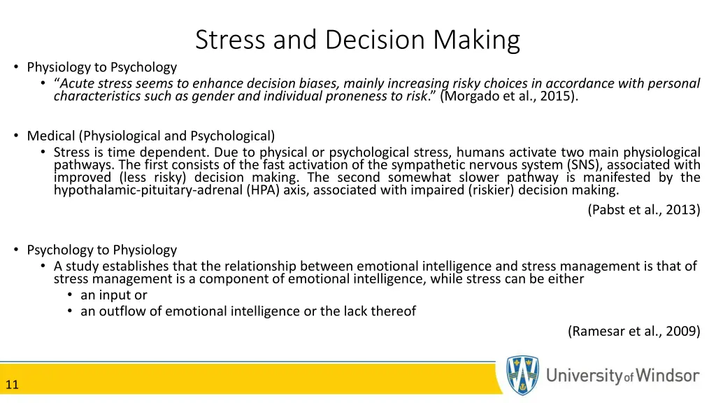 stress and decision making