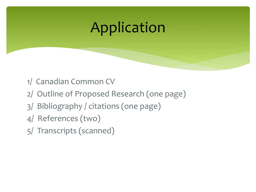 application