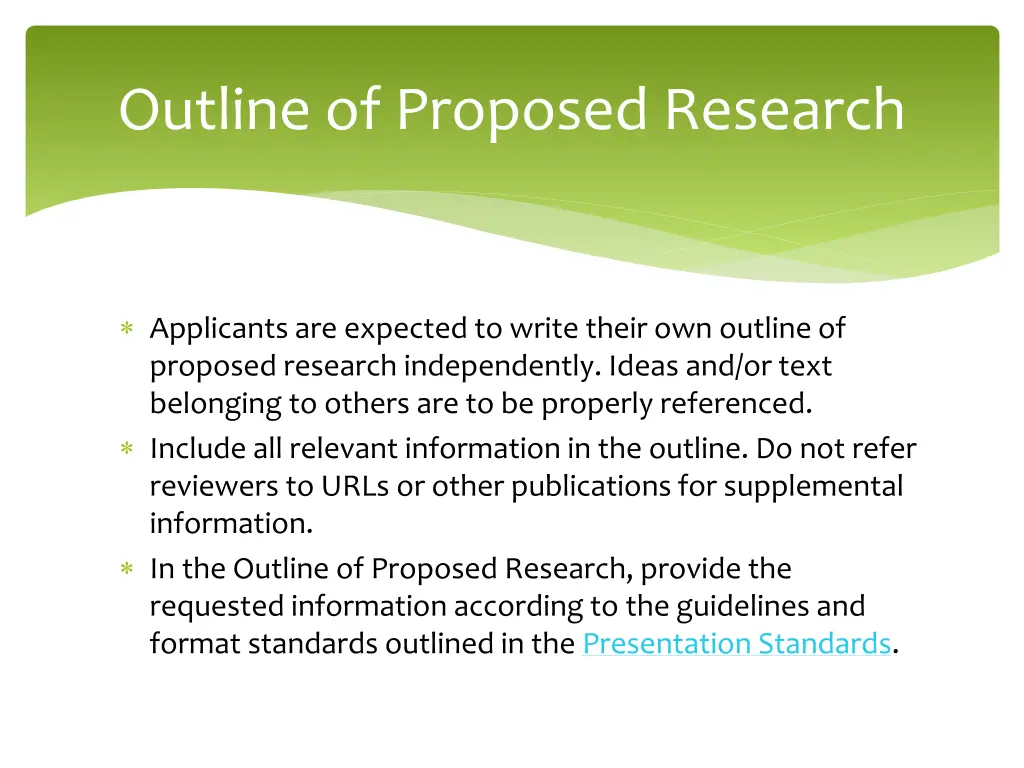 outline of proposed research 3