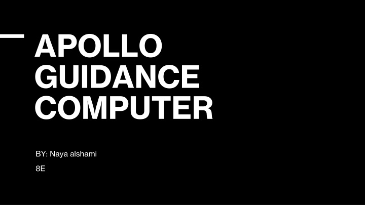 apollo guidance computer