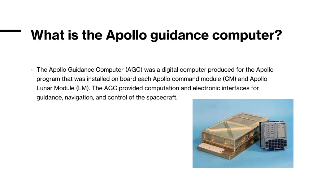 what is the apollo guidance computer