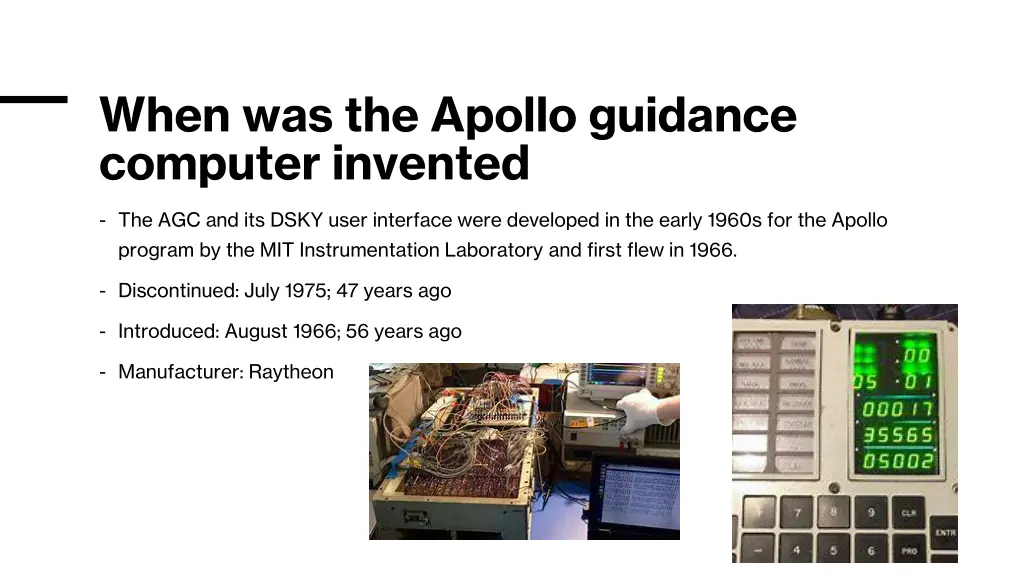 when was the apollo guidance computer invented