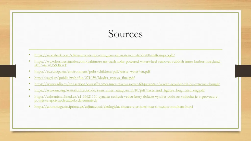 sources