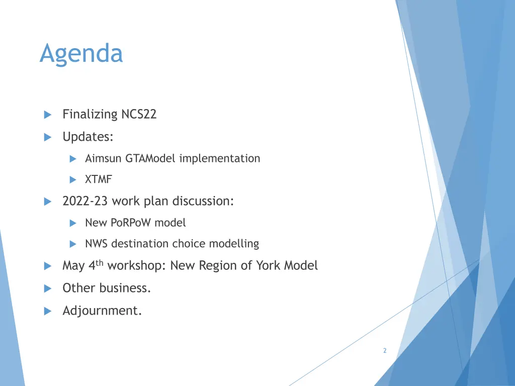 agenda