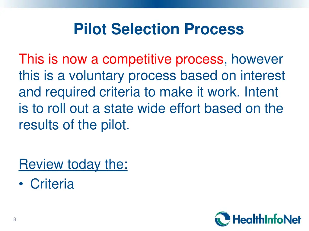 pilot selection process