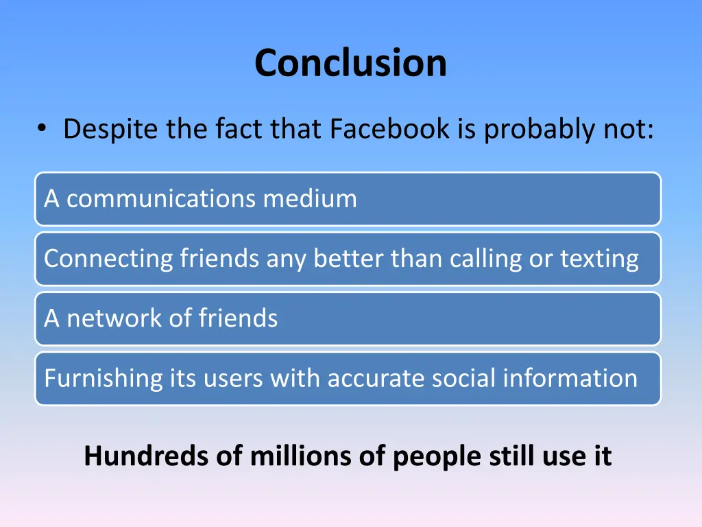 conclusion