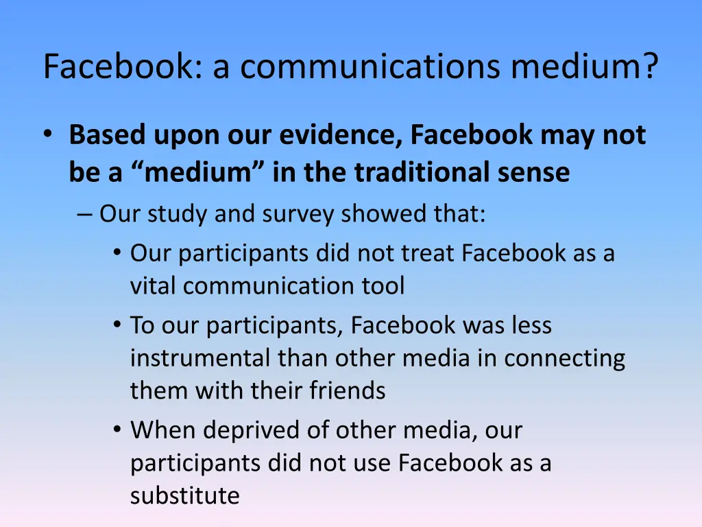 facebook a communications medium 4
