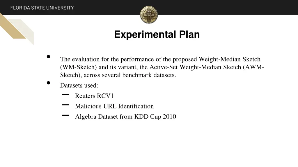 experimental plan