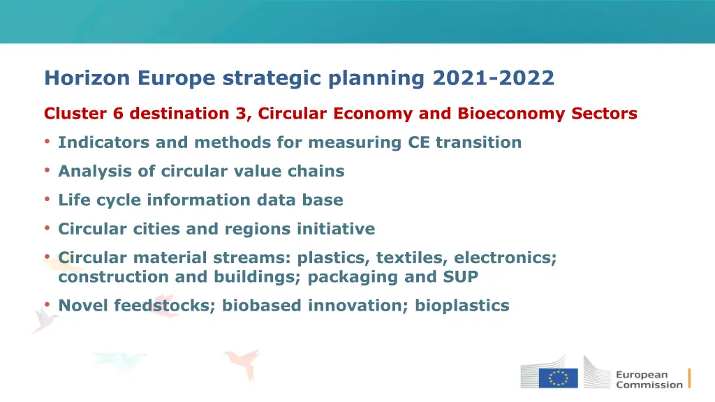 horizon europe strategic planning 2021 2022