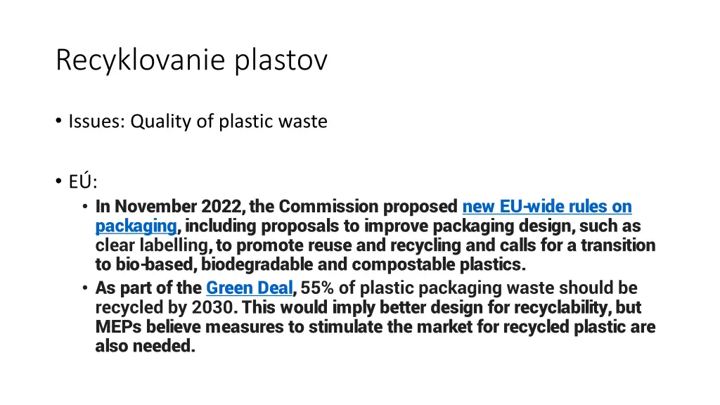 recyklovanie plastov
