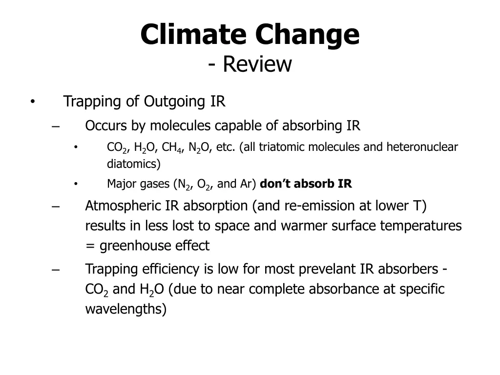 climate change review 1