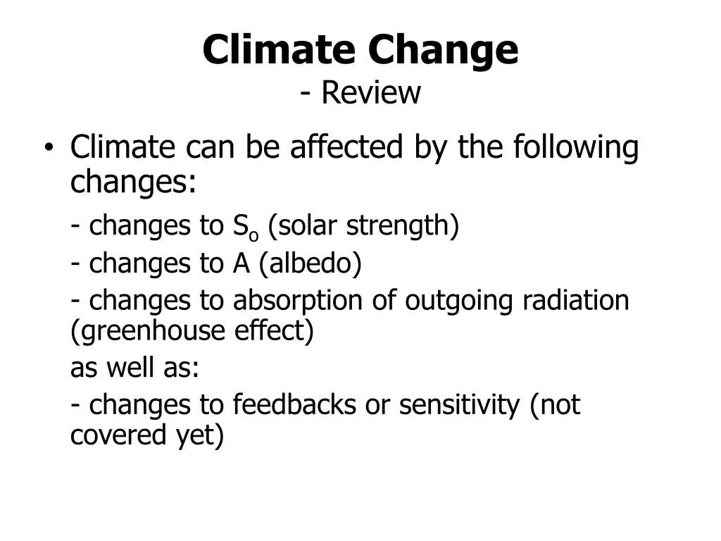 climate change review 2