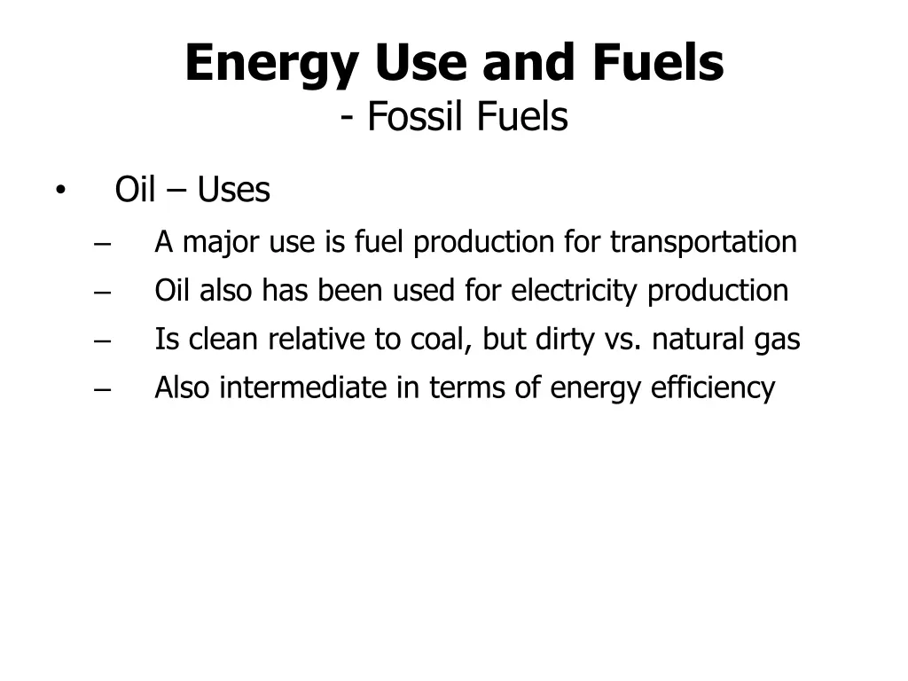 energy use and fuels fossil fuels 4