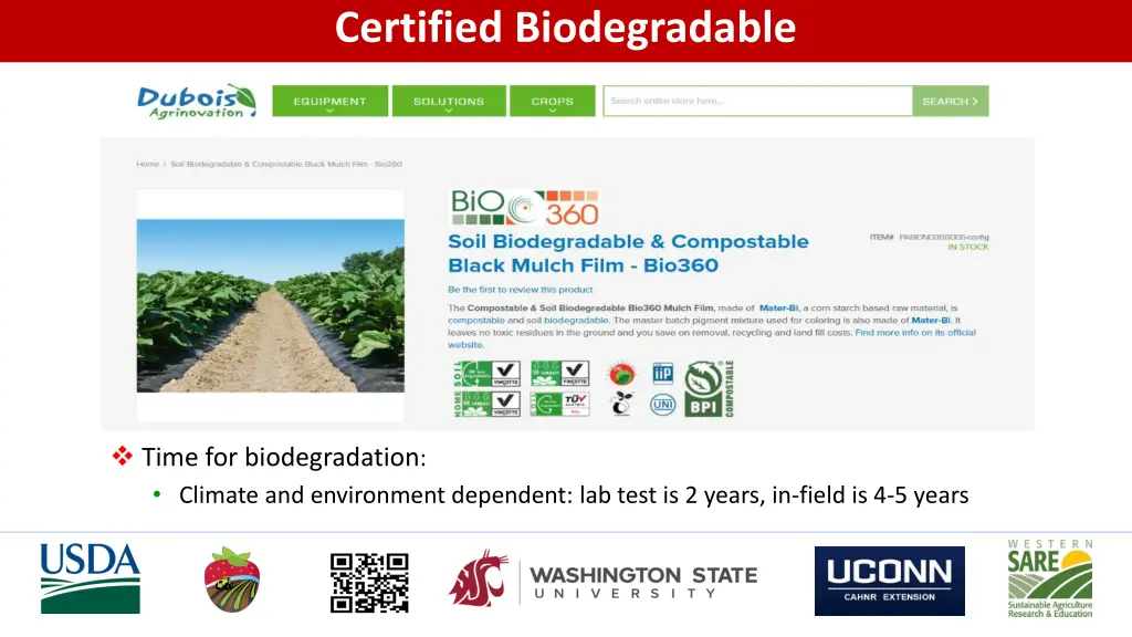 certified biodegradable