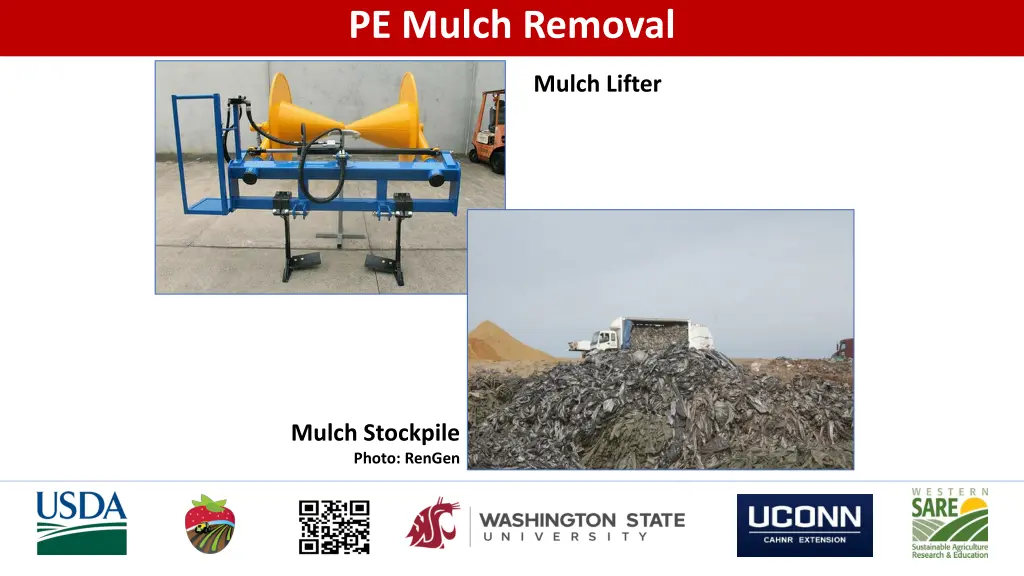 pe mulch removal