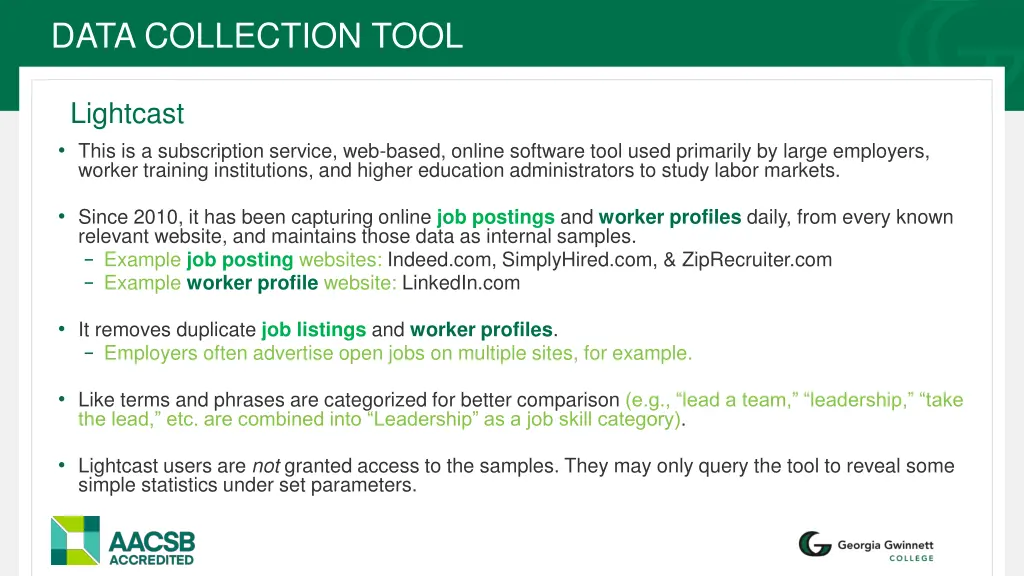 data collection tool