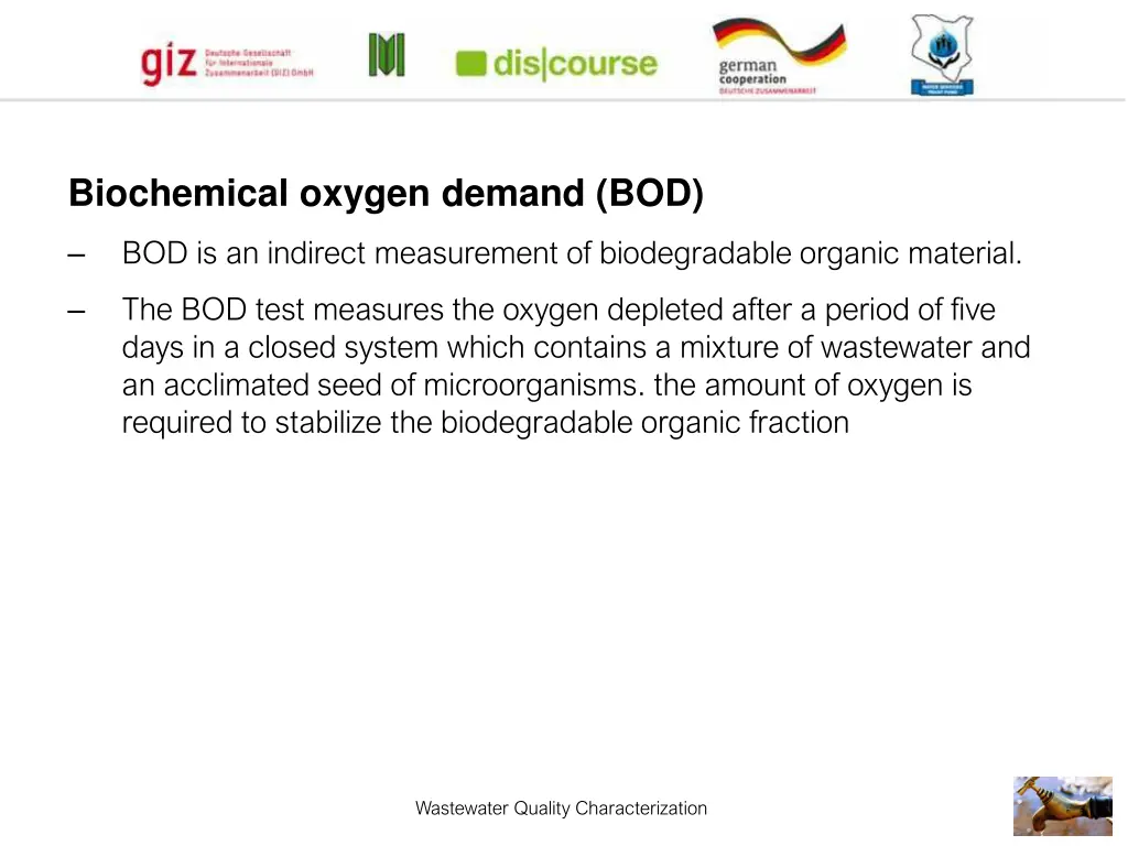 biochemical oxygen demand bod