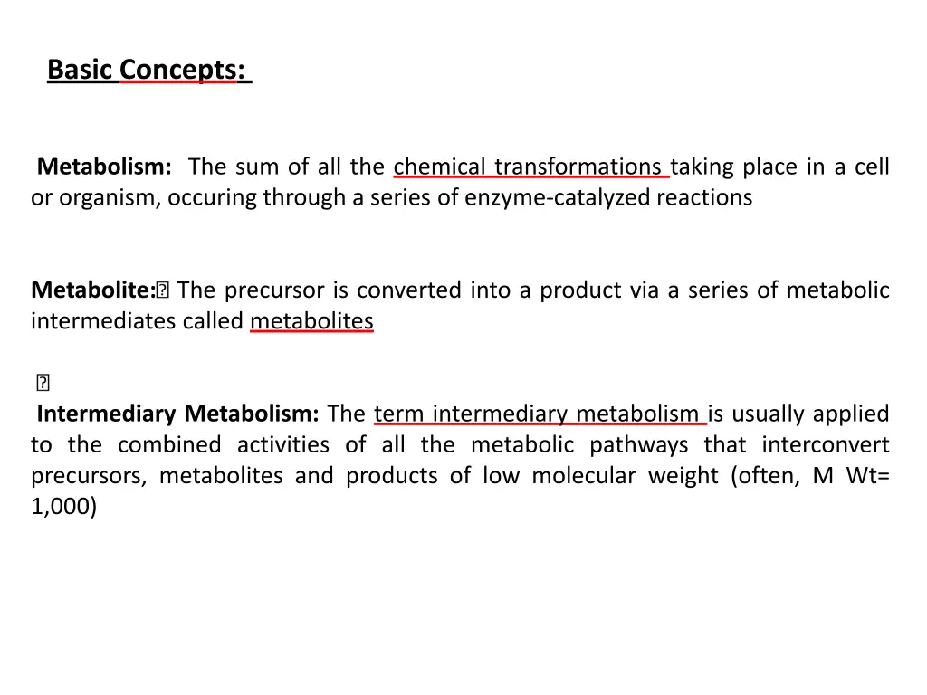 basic concepts