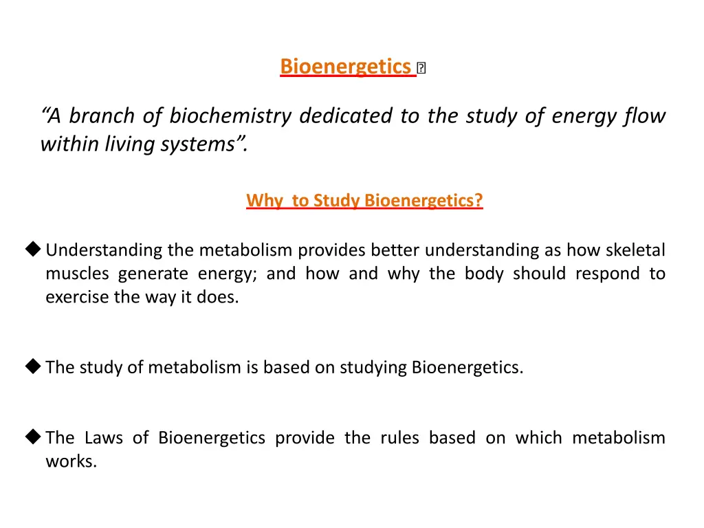 bioenergetics