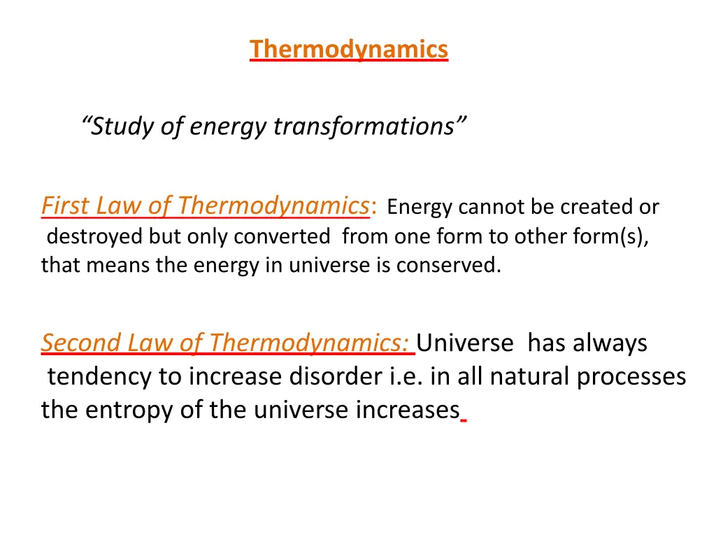 thermodynamics
