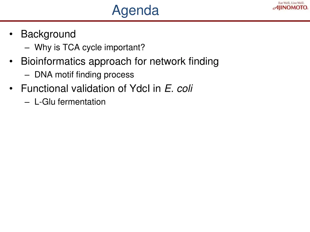 agenda