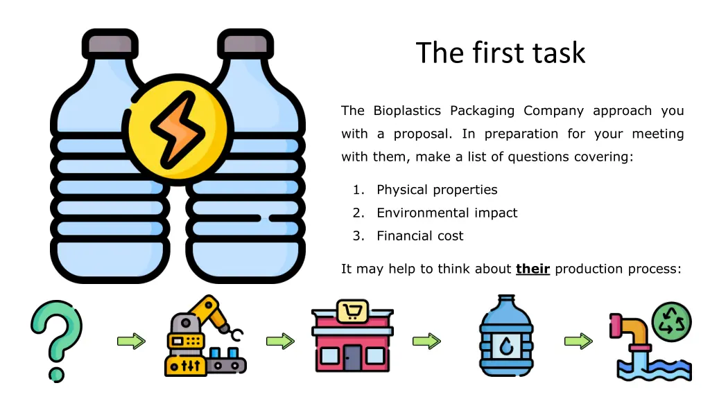 the first task