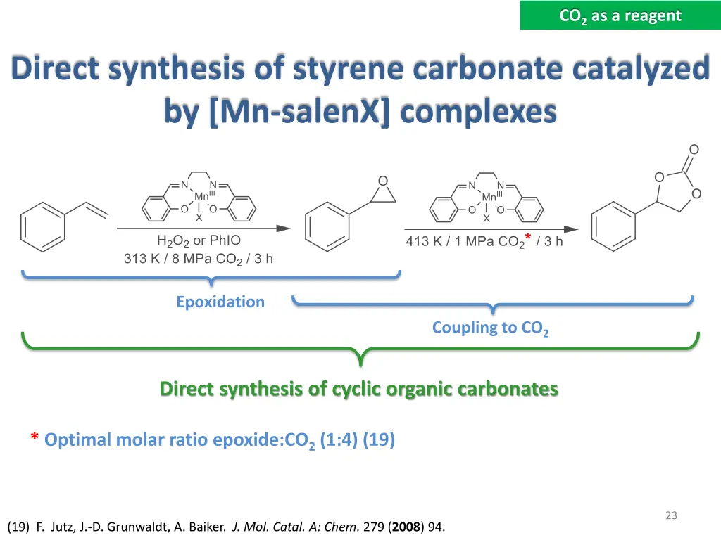co 2 as a reagent 4
