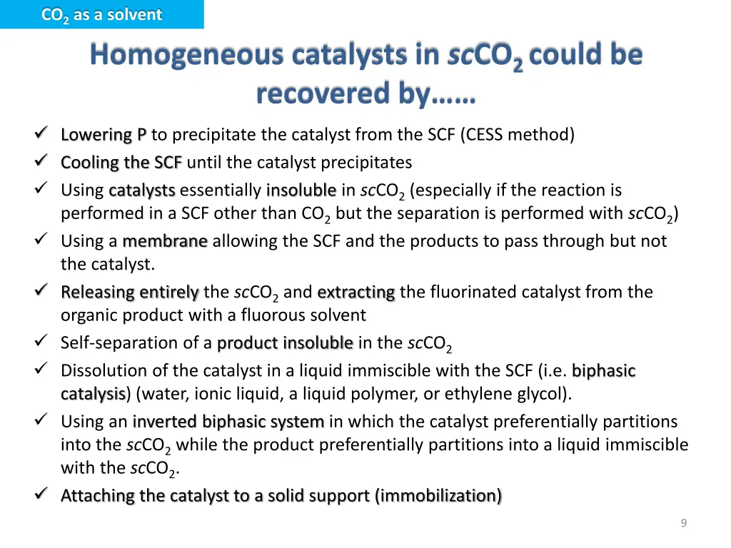 co 2 as a solvent 1