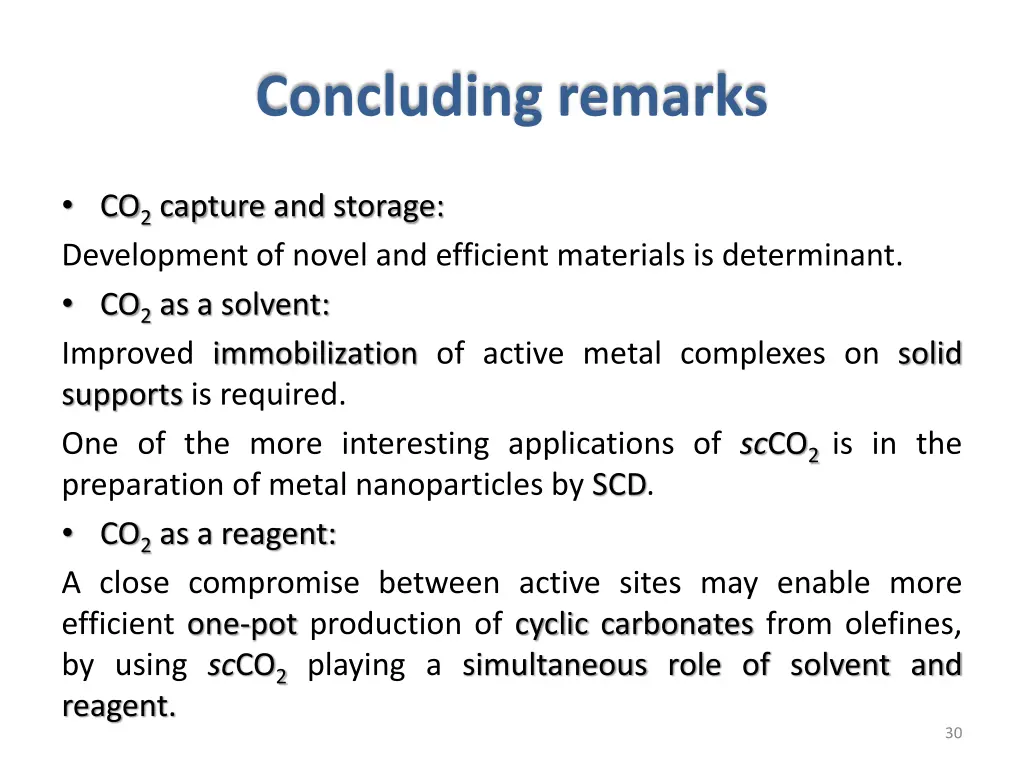 concluding remarks