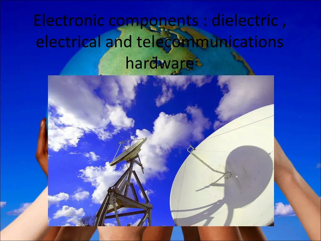 electronic components dielectric electrical