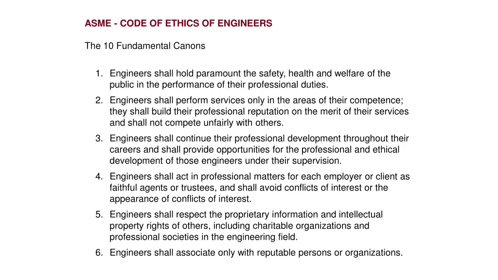 asme code of ethics of engineers