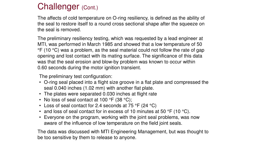 challenger cont