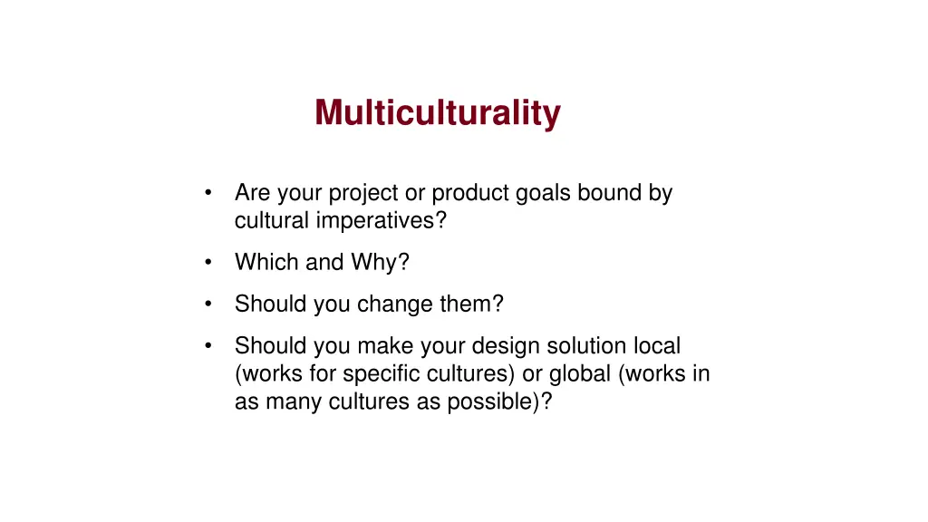 multiculturality