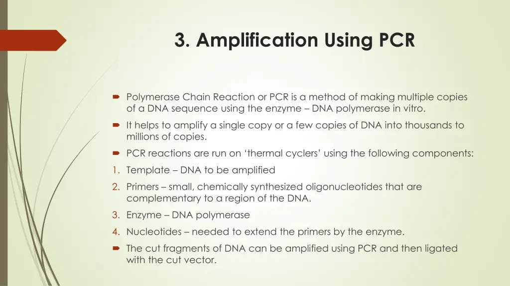 3 amplification using pcr