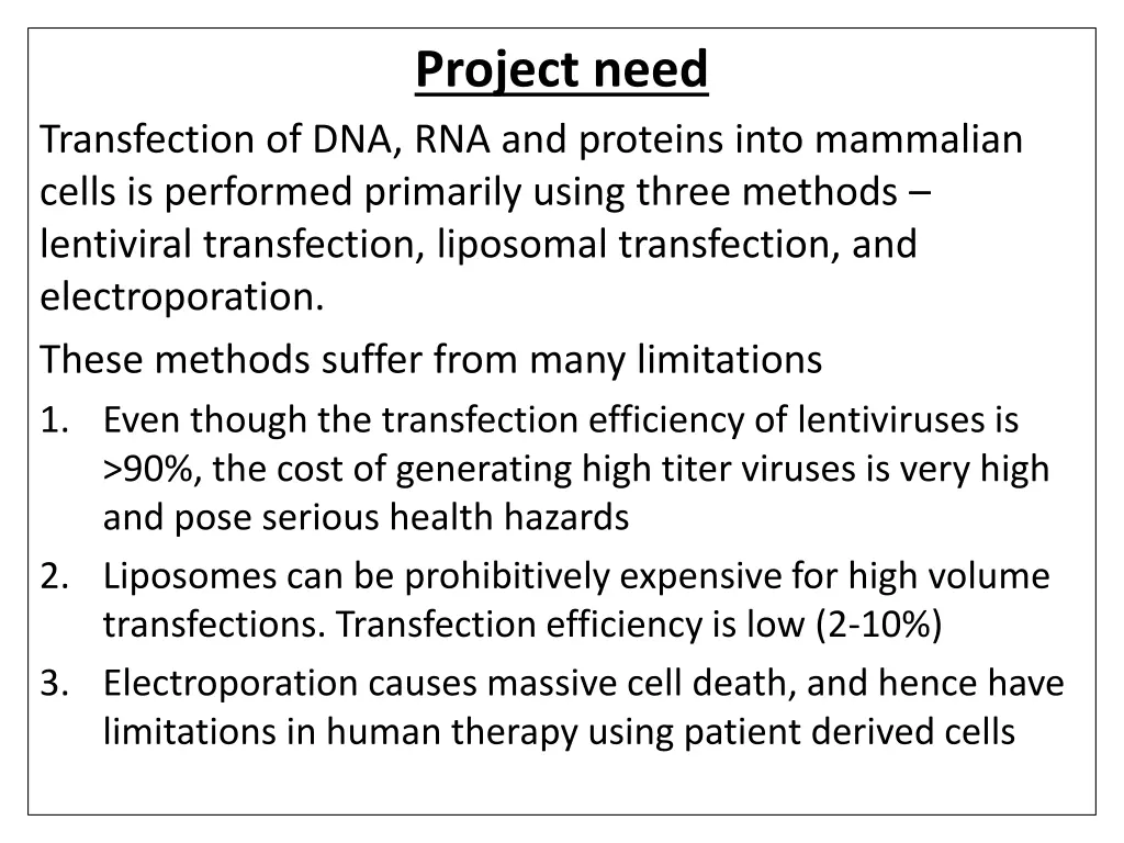 project need
