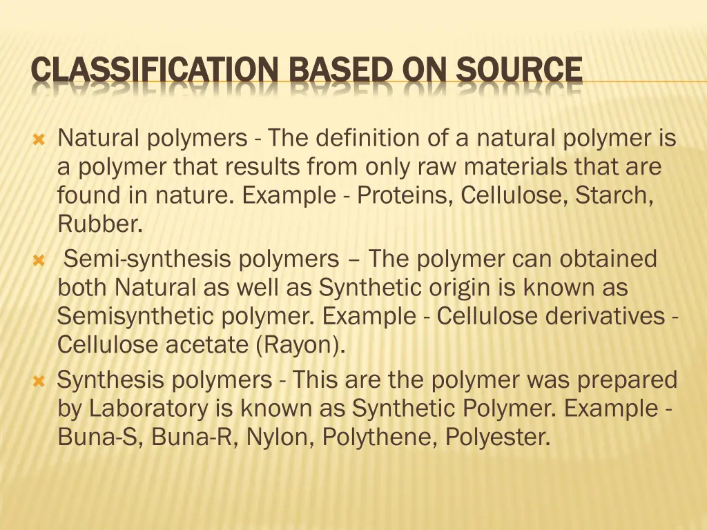 classification based on source classification