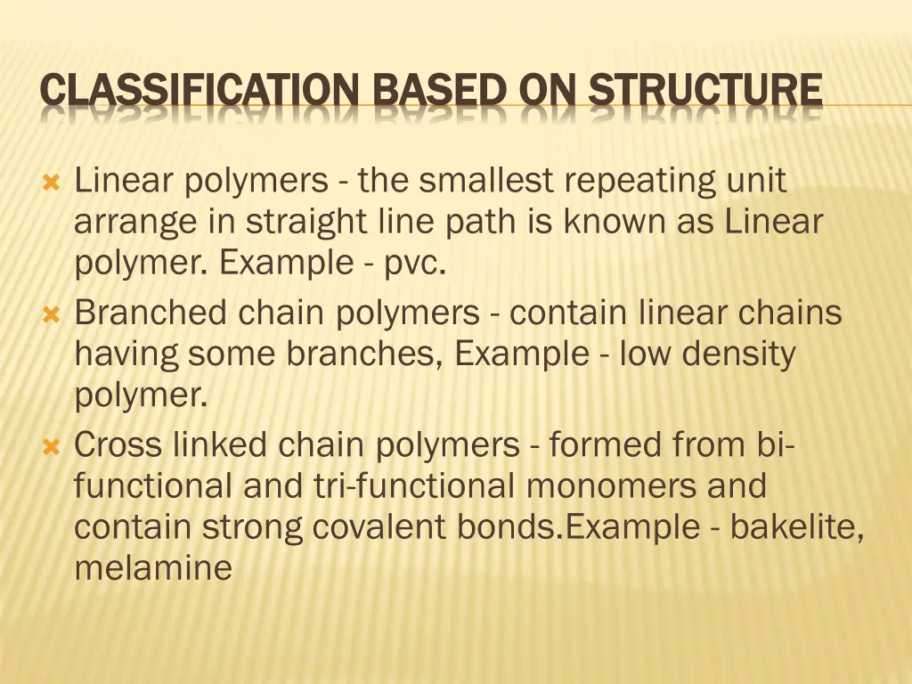 classification based on structure classification