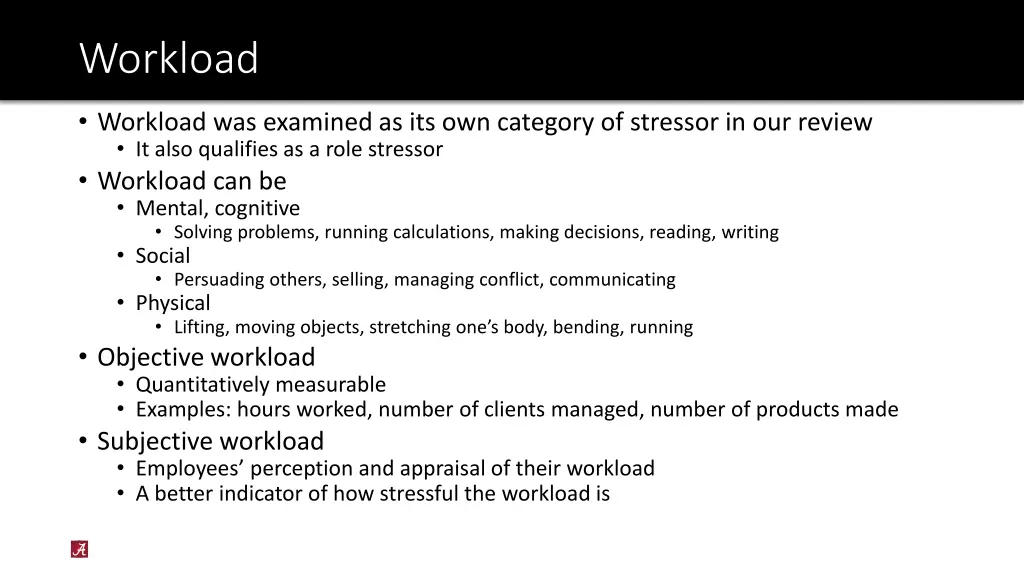 workload
