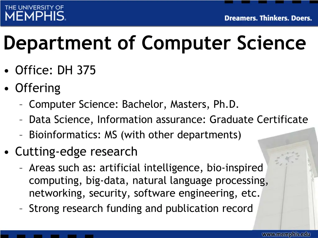 department of computer science