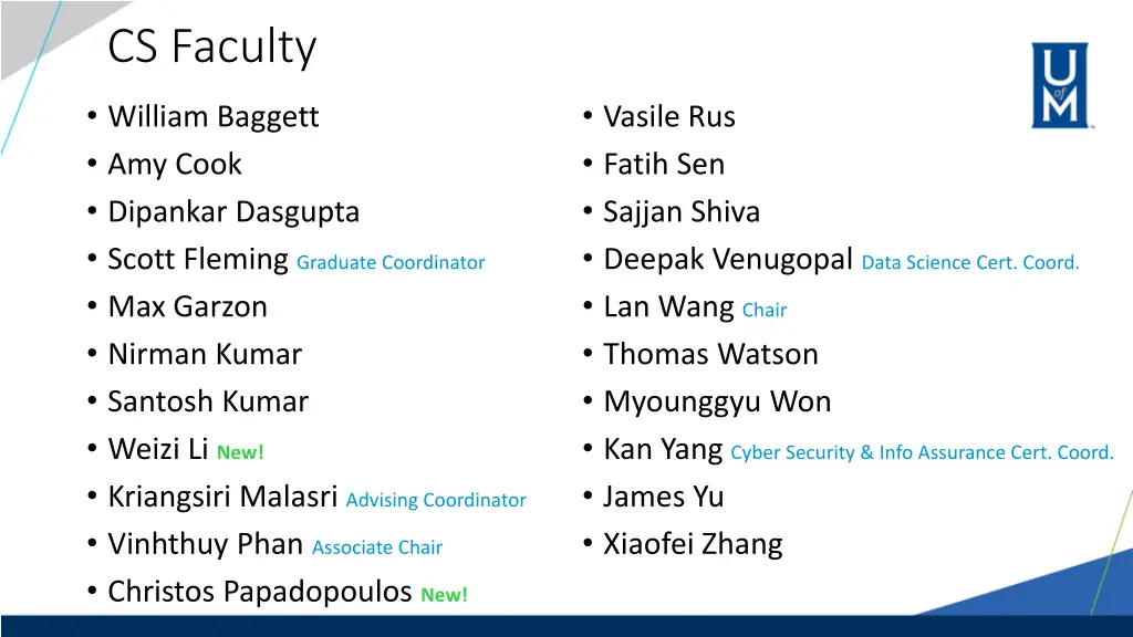 cs faculty