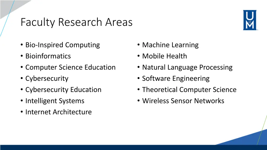 faculty research areas