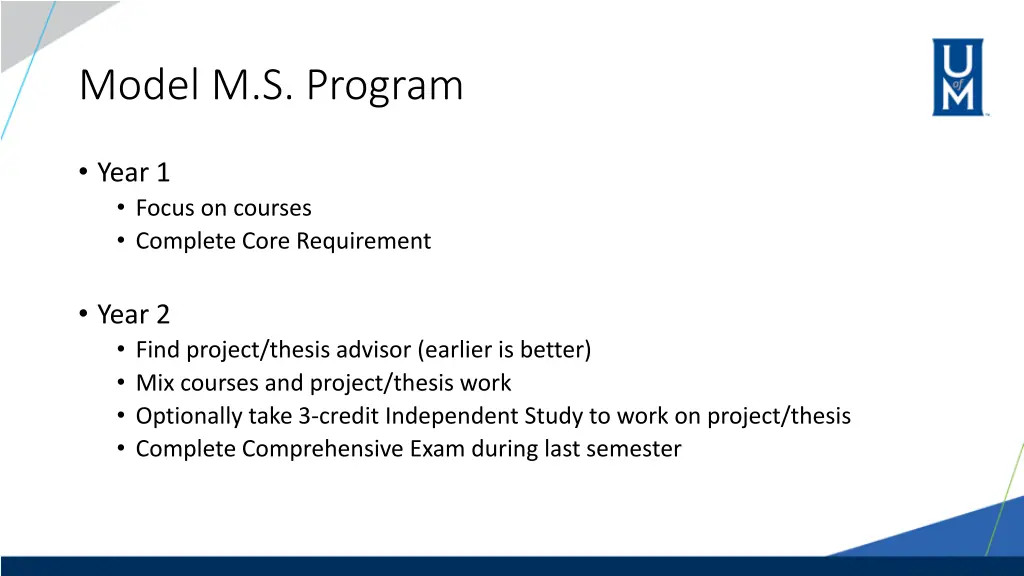 model m s program