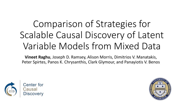 comparison of strategies for scalable causal