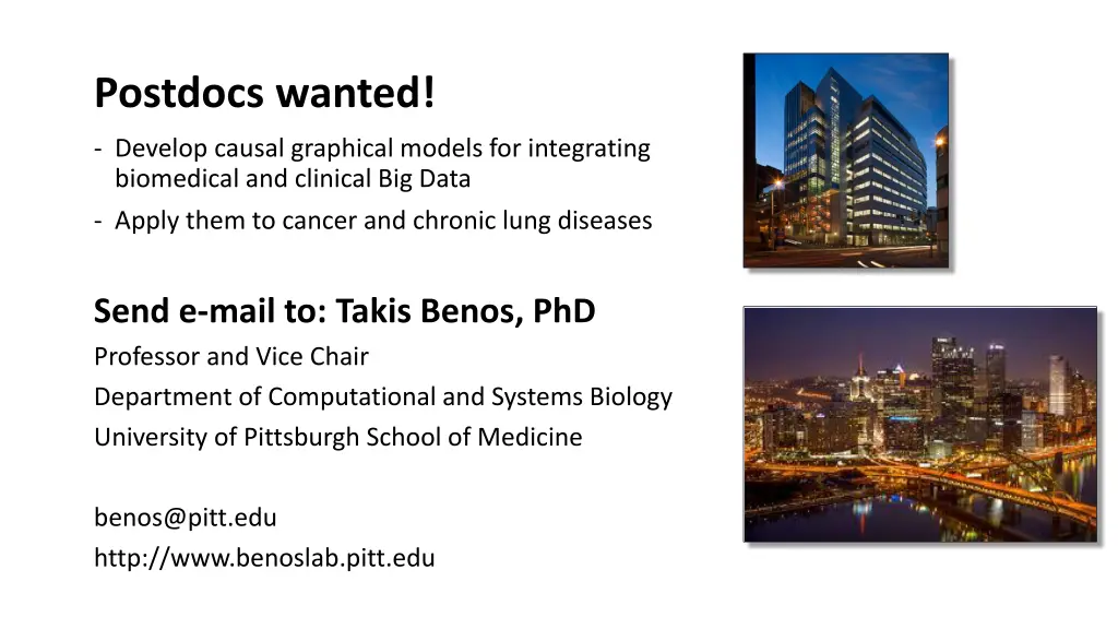 postdocs wanted