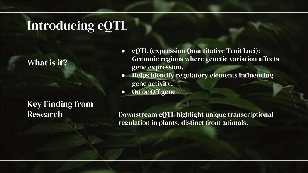 introducing eqtl